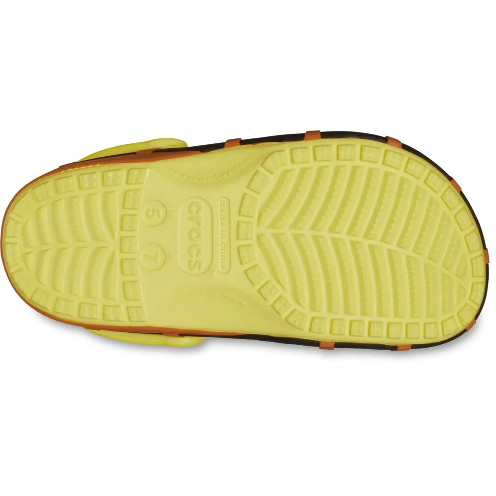 Crocs Spongebob Classic 209824-7HD Clogs Men's US 8 Yellow Casual Shoes JAX2119